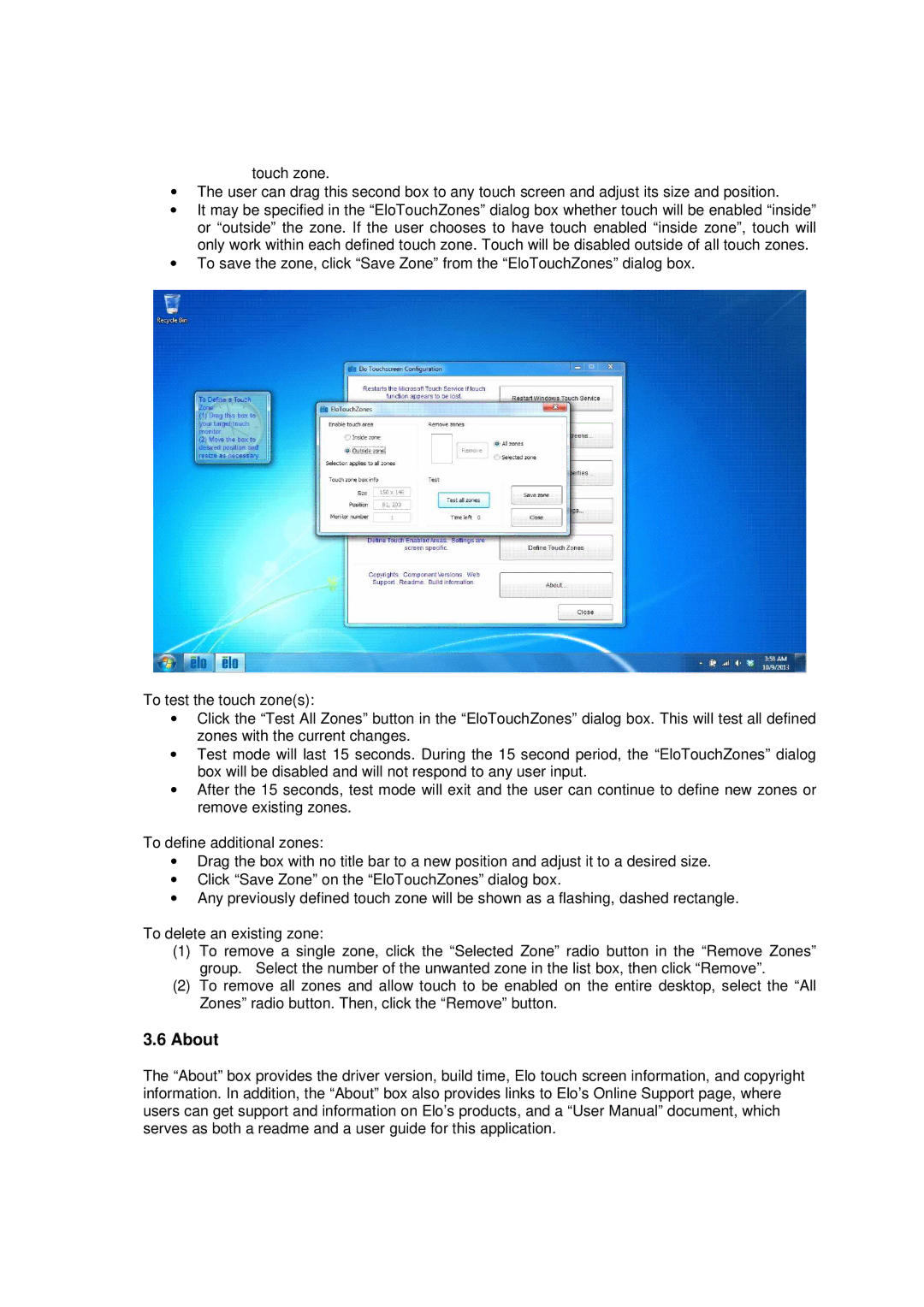 Elo TouchSystems 6.3.0 user manual About 