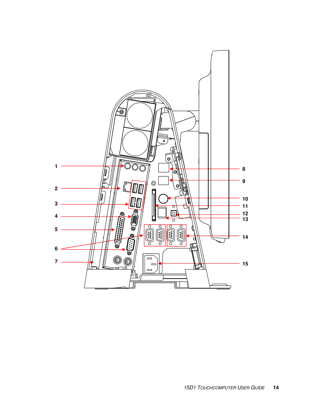 Elo TouchSystems D-Series manual 15D1 Touchcomputer User Guide 