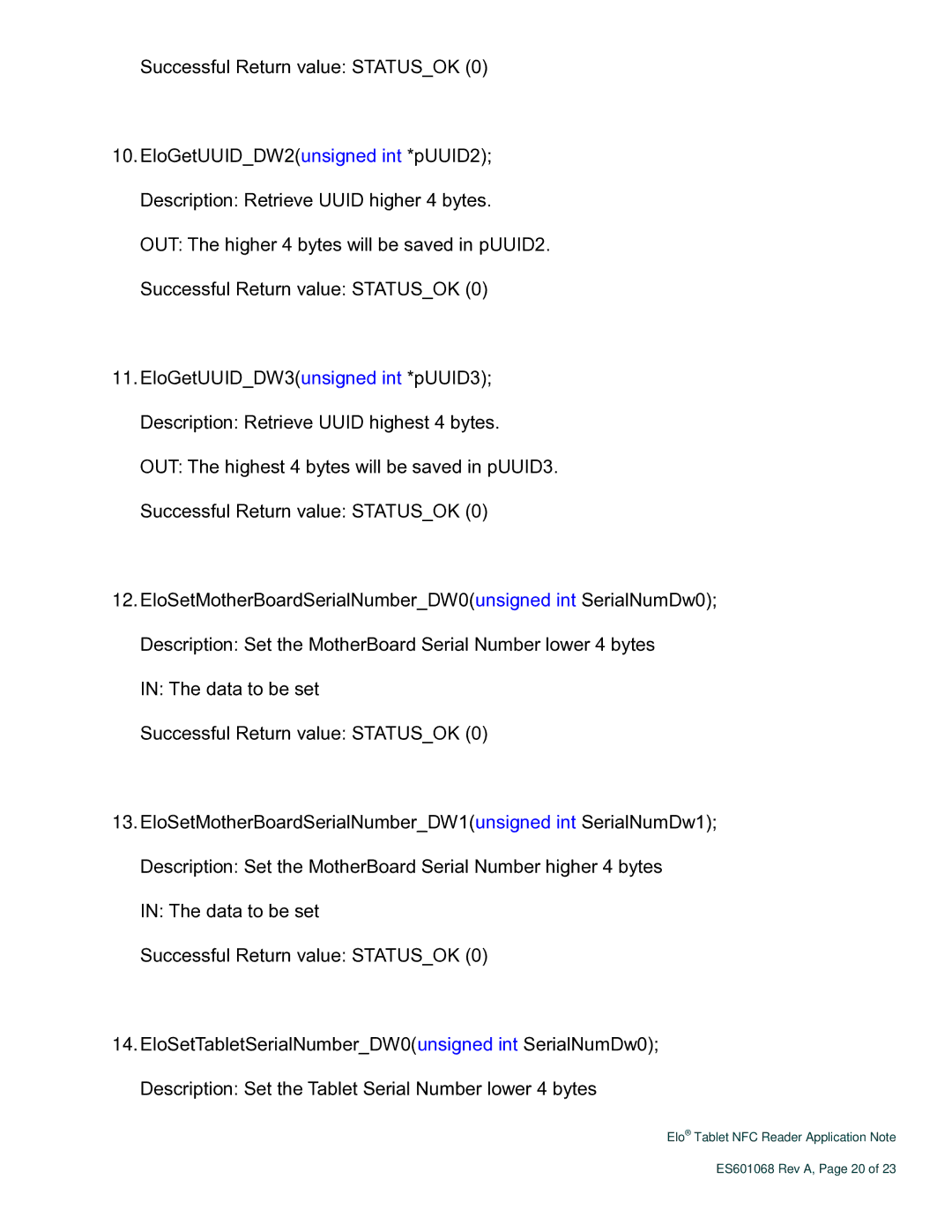 Elo TouchSystems ES601068 Rev A manual 