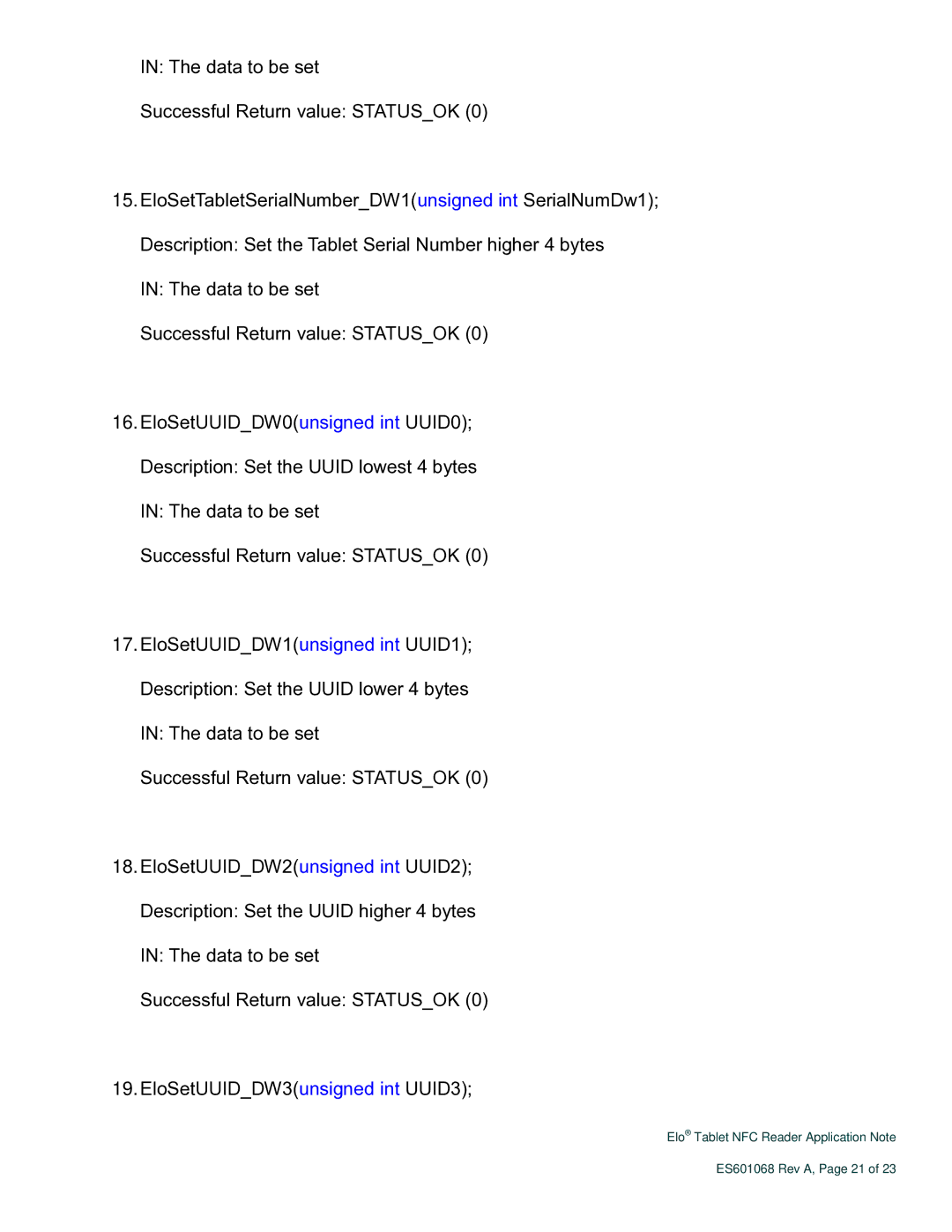 Elo TouchSystems ES601068 Rev A manual 