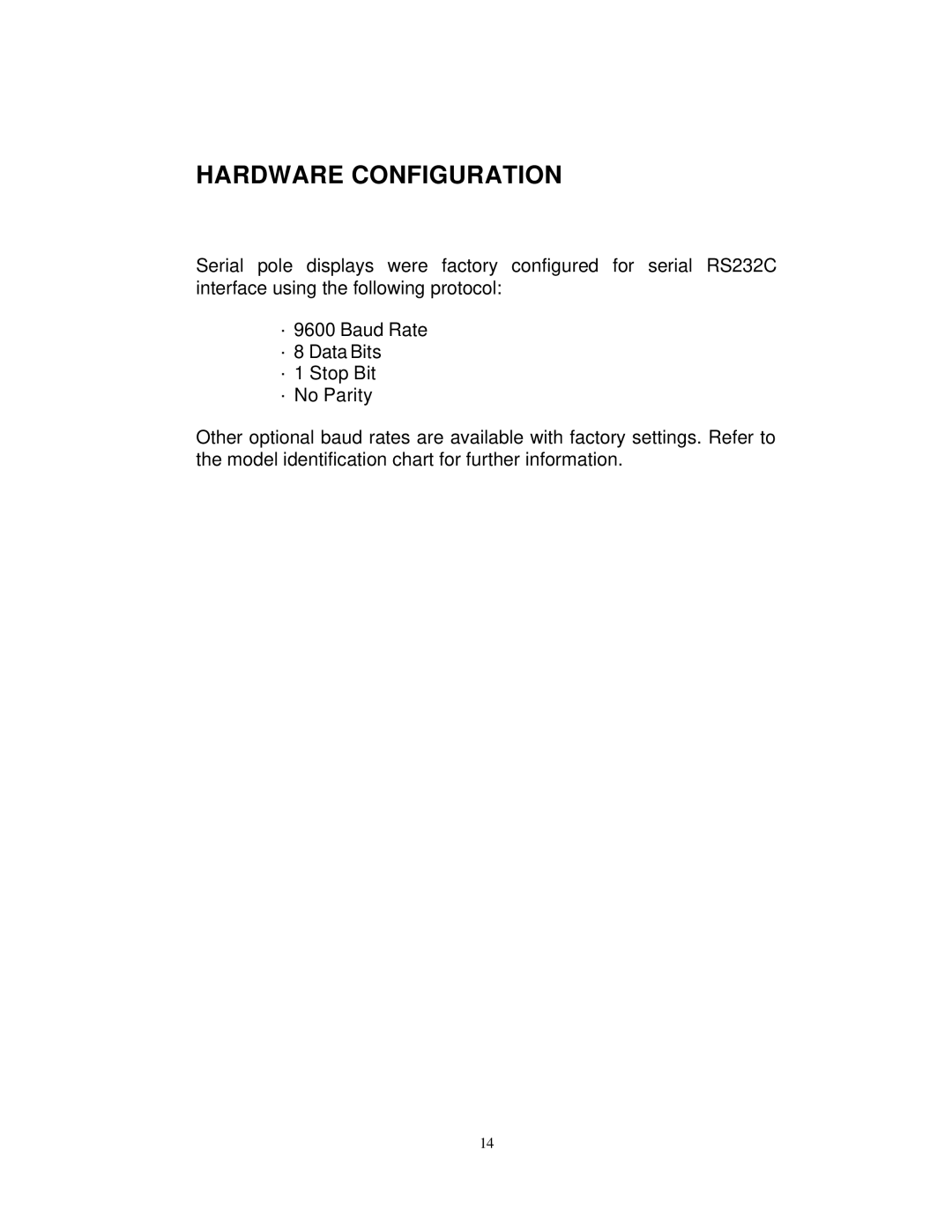 Elo TouchSystems ESY1529L manual Hardware Configuration 