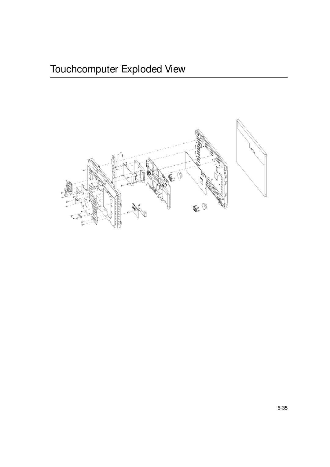 Elo TouchSystems ESY1529L manual Touchcomputer Exploded View 