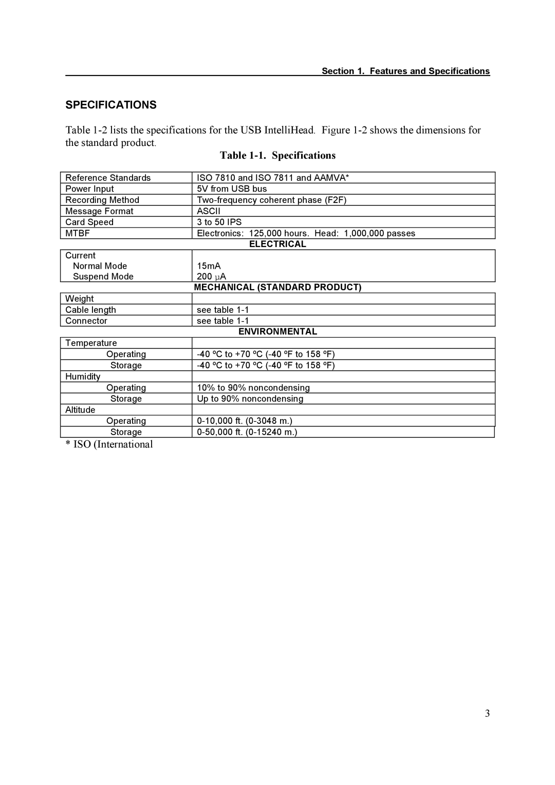 Elo TouchSystems ESY1529L manual Specifications 