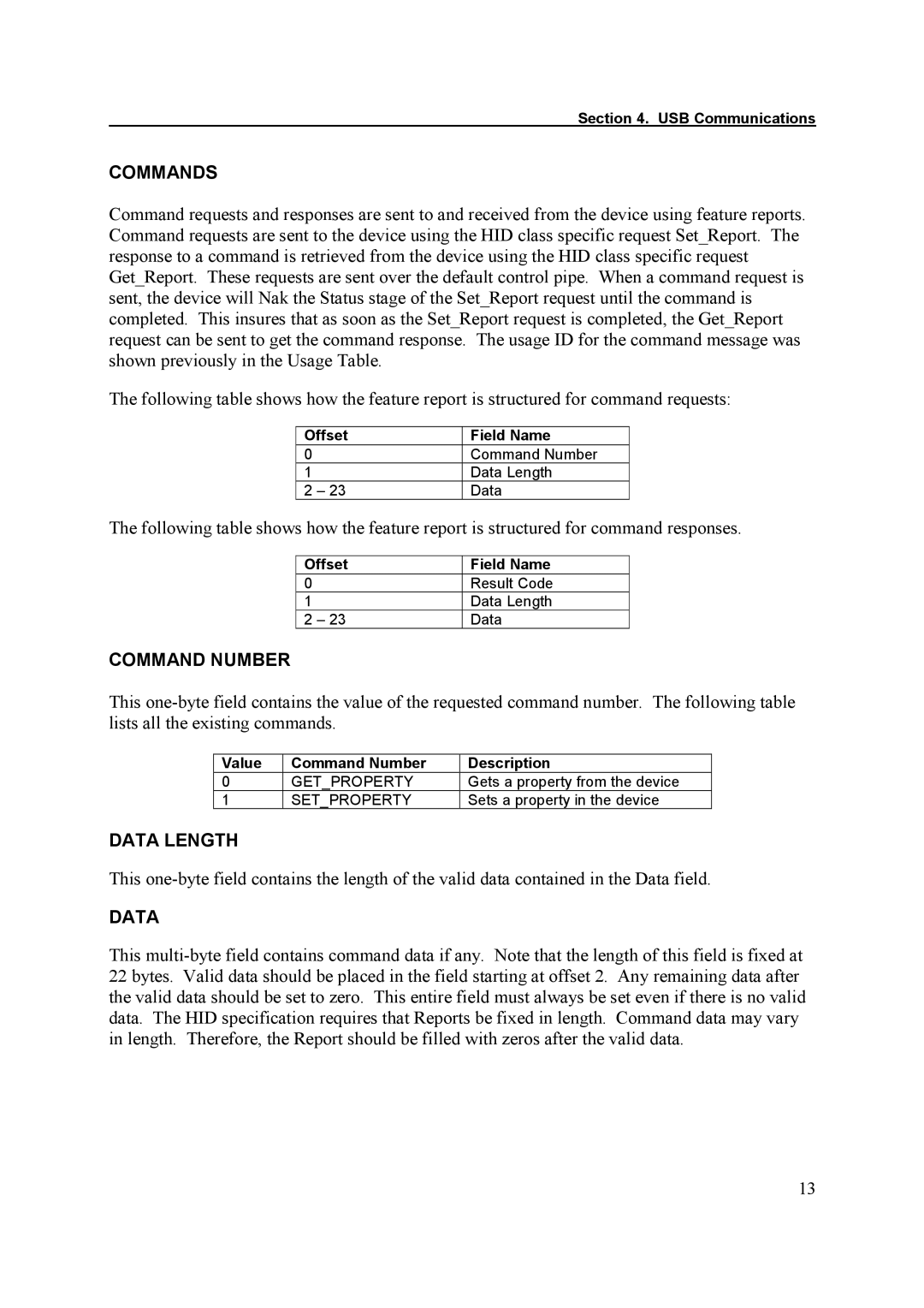 Elo TouchSystems ET1529L manual Commands 