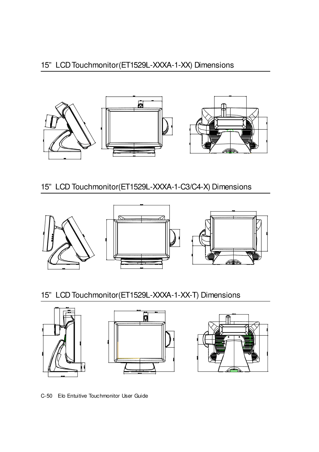 Elo TouchSystems ET1529L manual Elo Entuitive Touchmonitor User Guide 