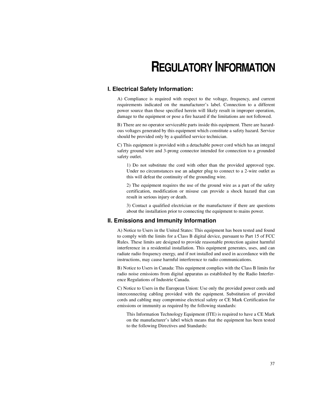 Elo TouchSystems ET1724L-7SWB-1-NL, ET1724L-8SWB-1-NL manual Regulatory Information 