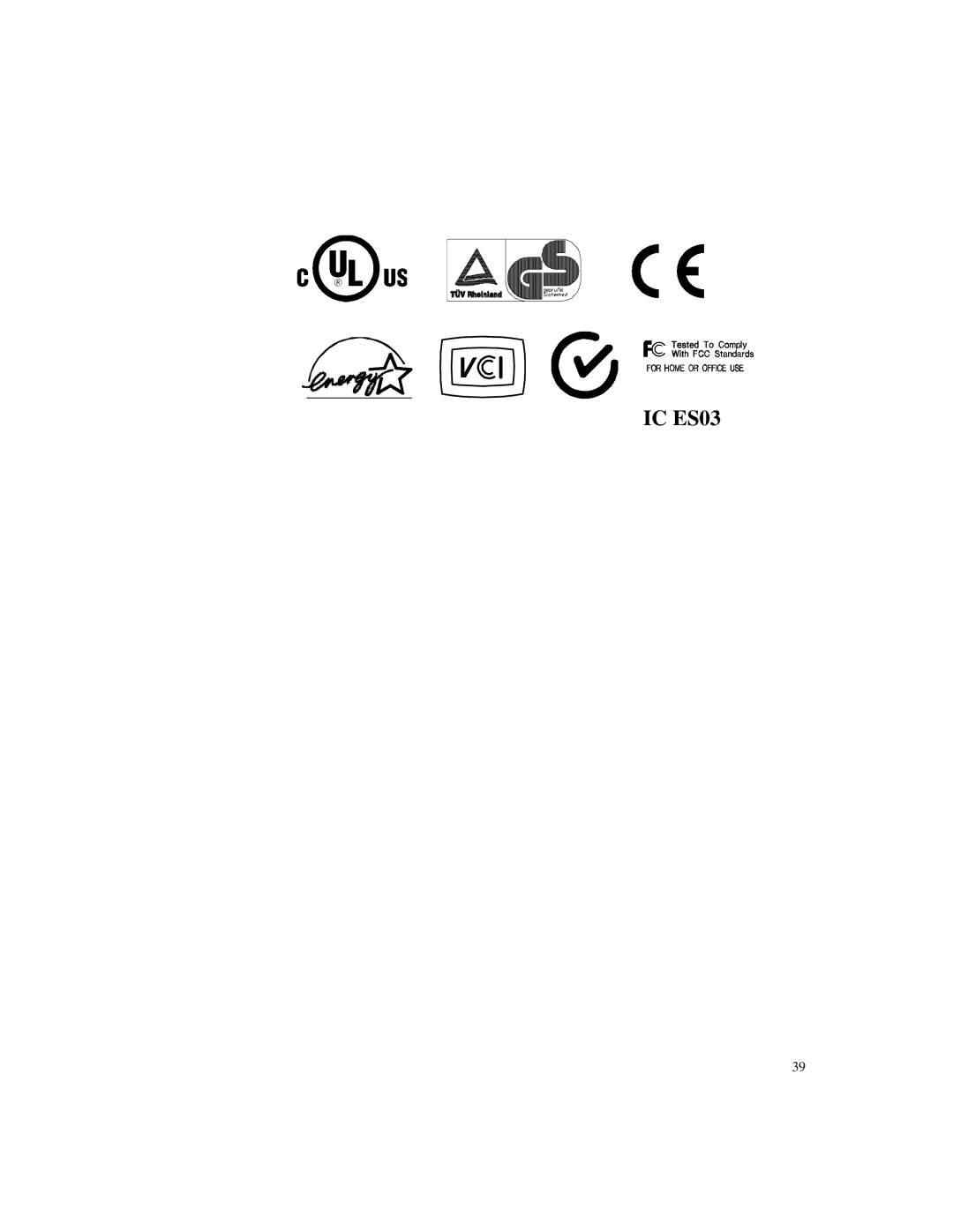 Elo TouchSystems ET1724L-7SWB-1-NL, ET1724L-8SWB-1-NL manual IC ES03 