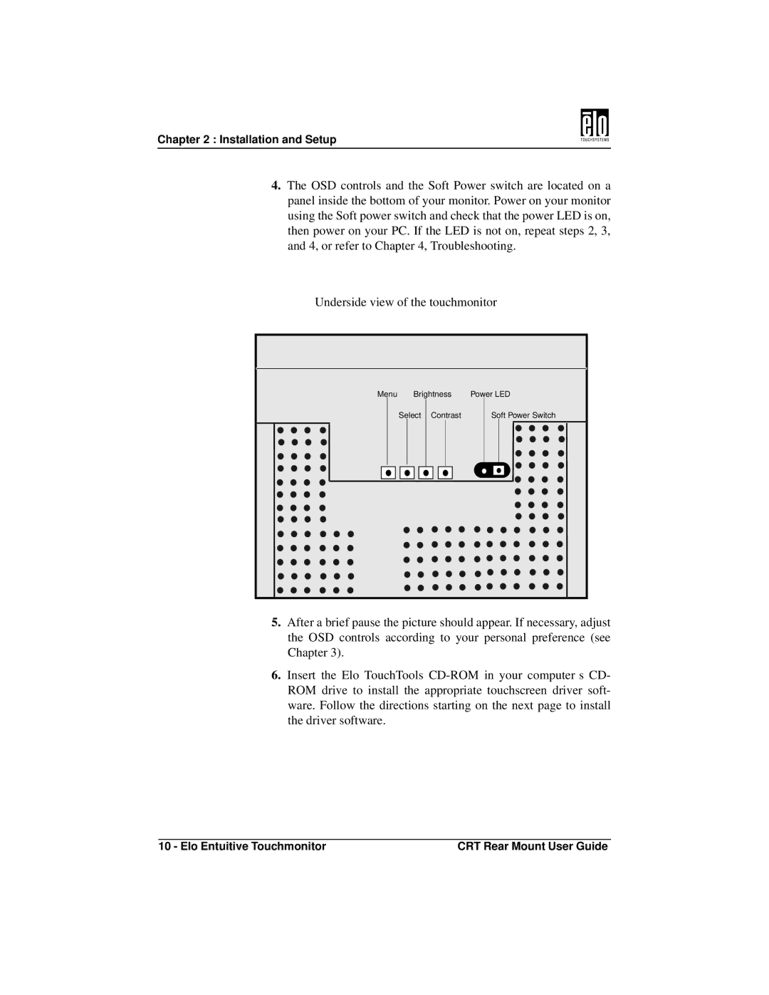 Elo TouchSystems ET1745C, ET1545C manual Menu Brightness 