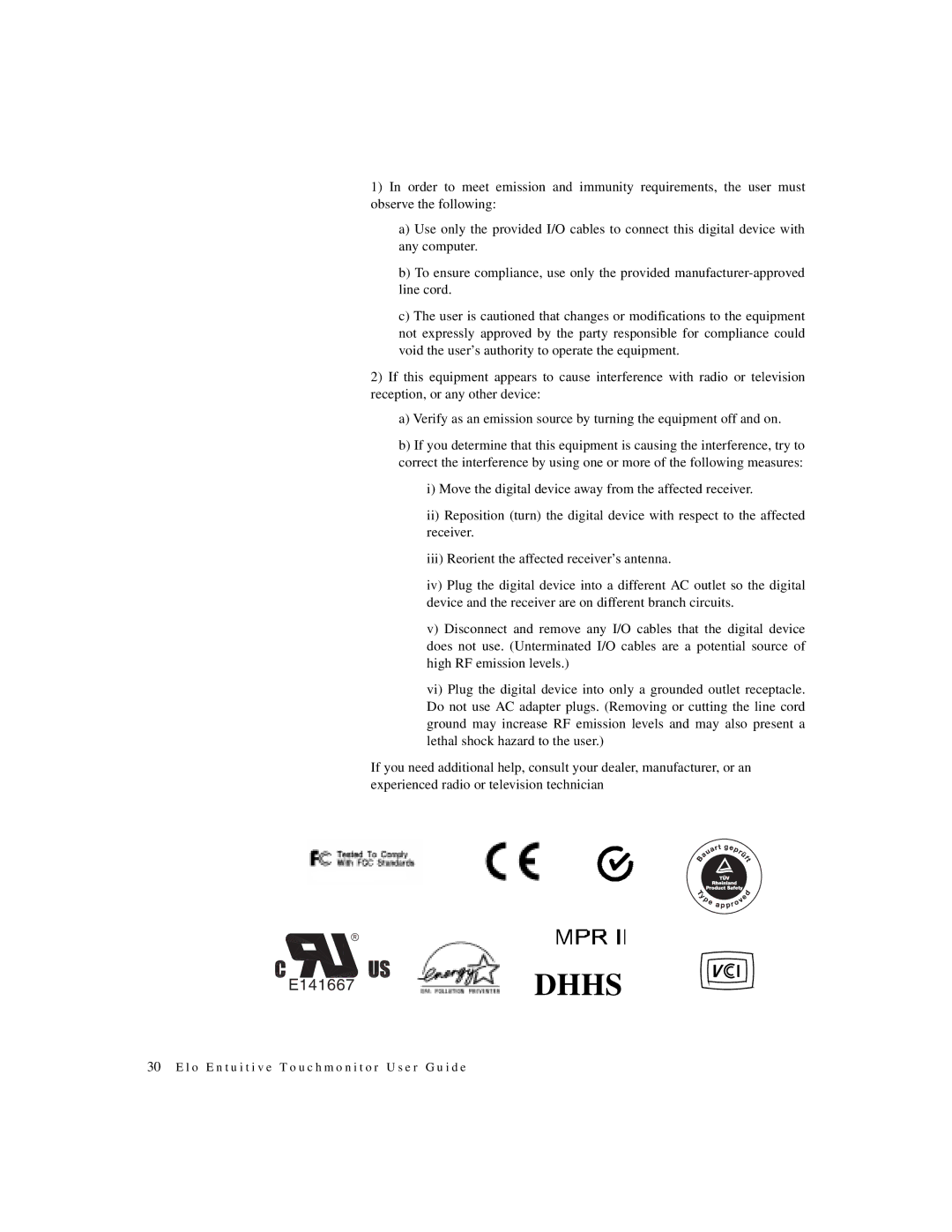 Elo TouchSystems ET1X45C-4SWE-1, ET1X45C-4UWE-1 manual E141667DHHS 