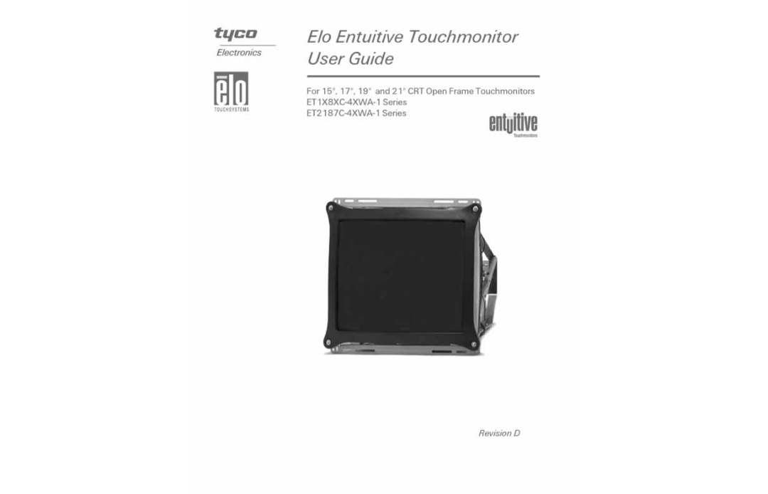 Elo TouchSystems ET1X8XC-4XWA-1, ET2187C-4XWA-1 manual 