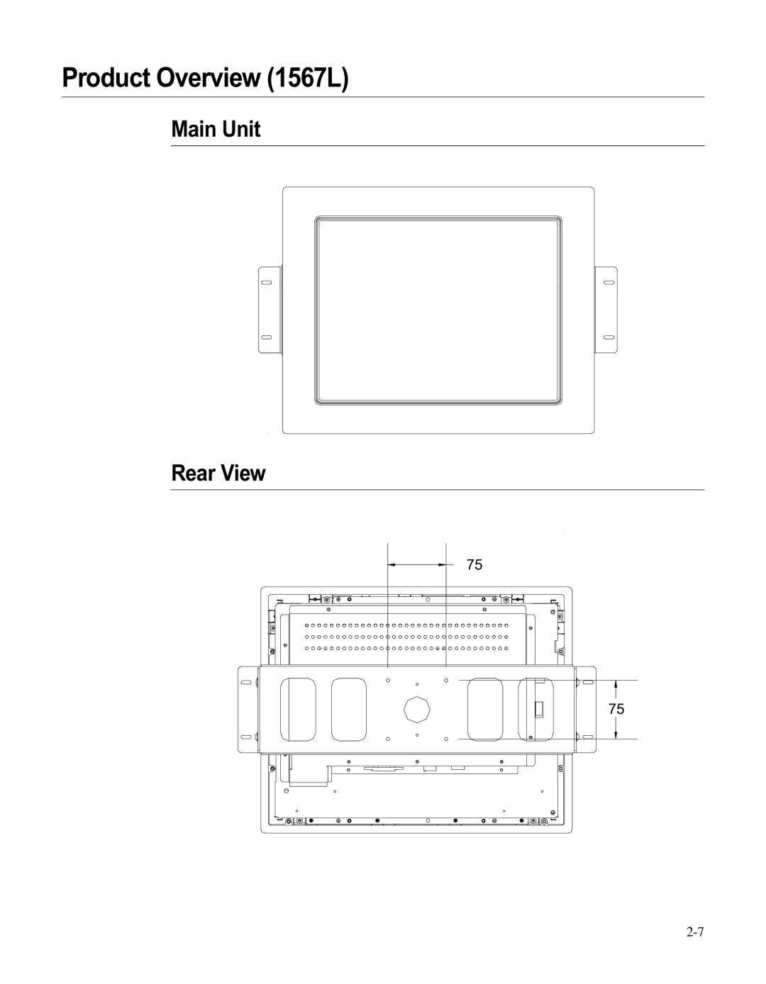 Elo TouchSystems LCD manual Product Overview 1567L 