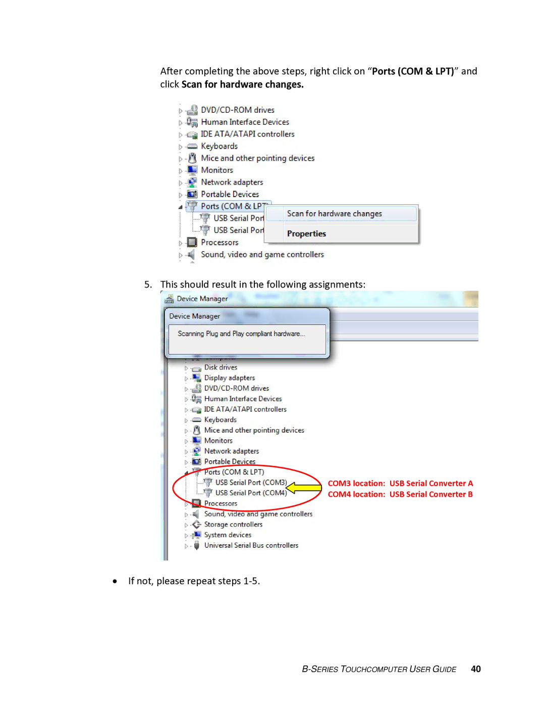 Elo TouchSystems SW 601075 manual If not, please repeat steps 1‐5 