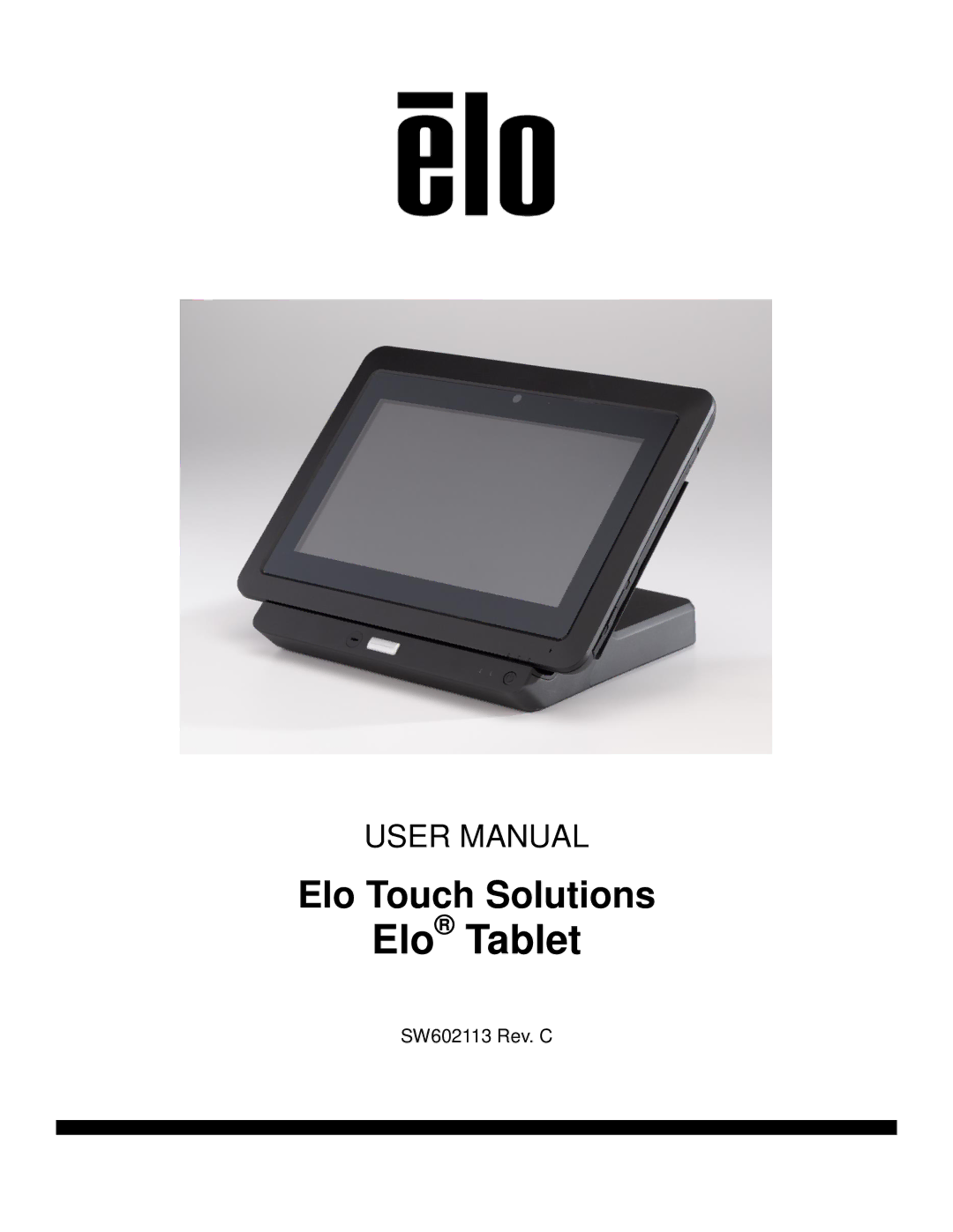 Elo TouchSystems SW602113 manual Elo Tablet 