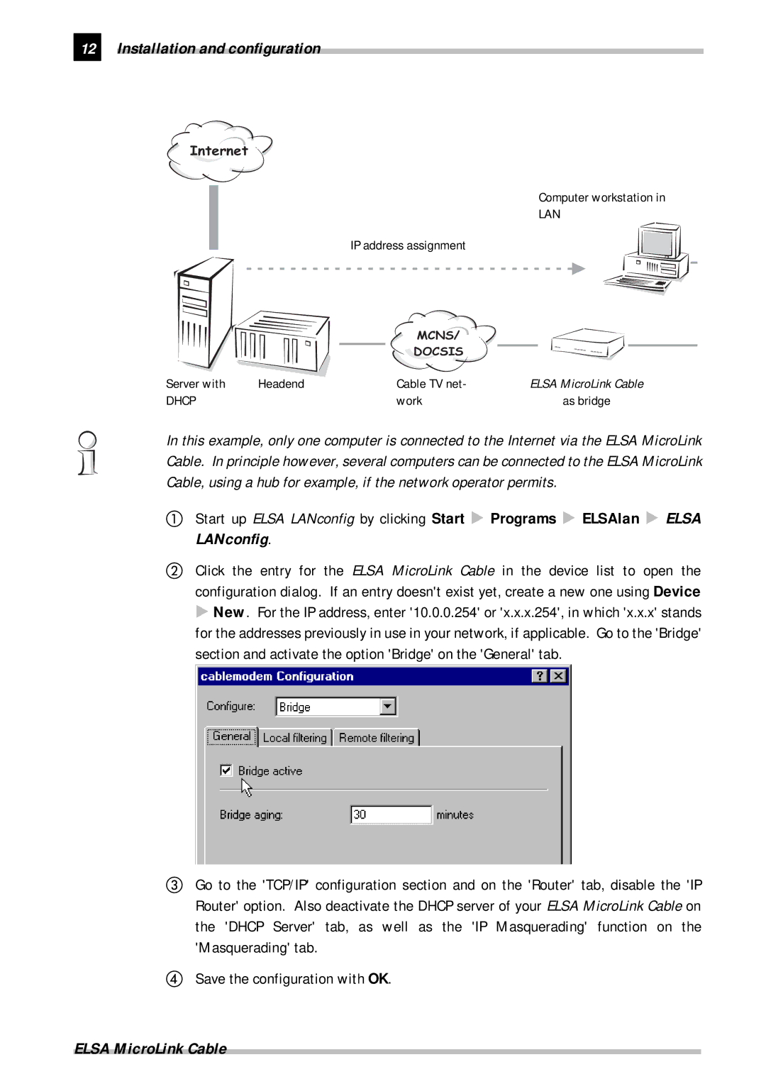 ELSA Cable manual Lan 