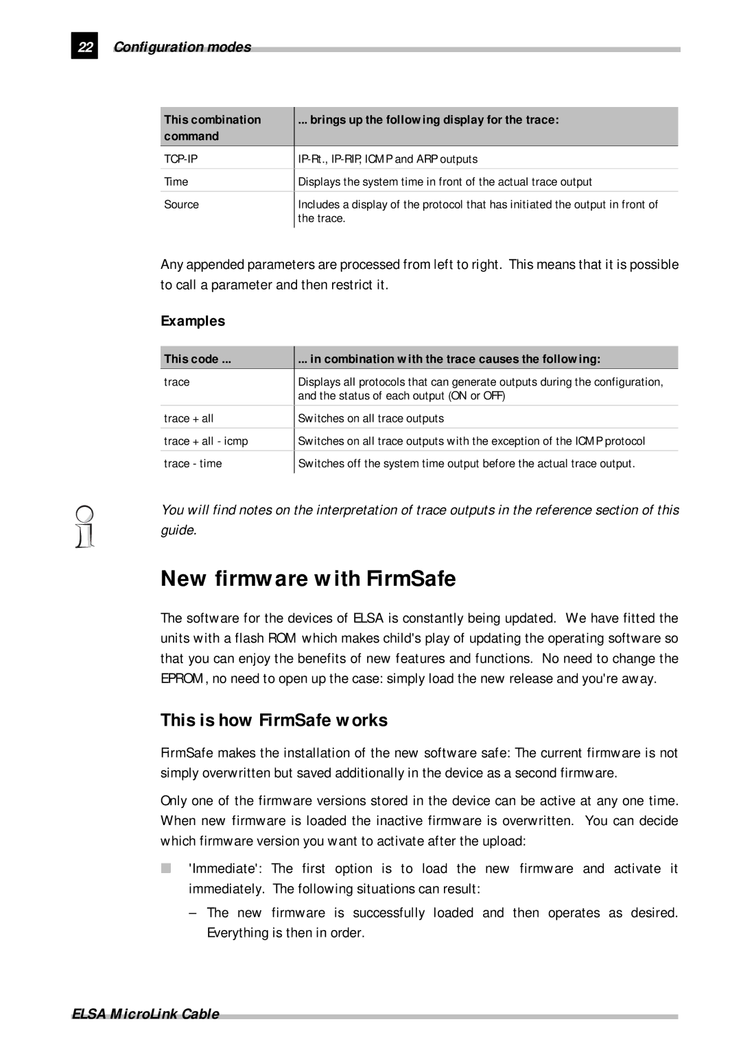 ELSA Cable manual New firmware with FirmSafe, This is how FirmSafe works, Examples 