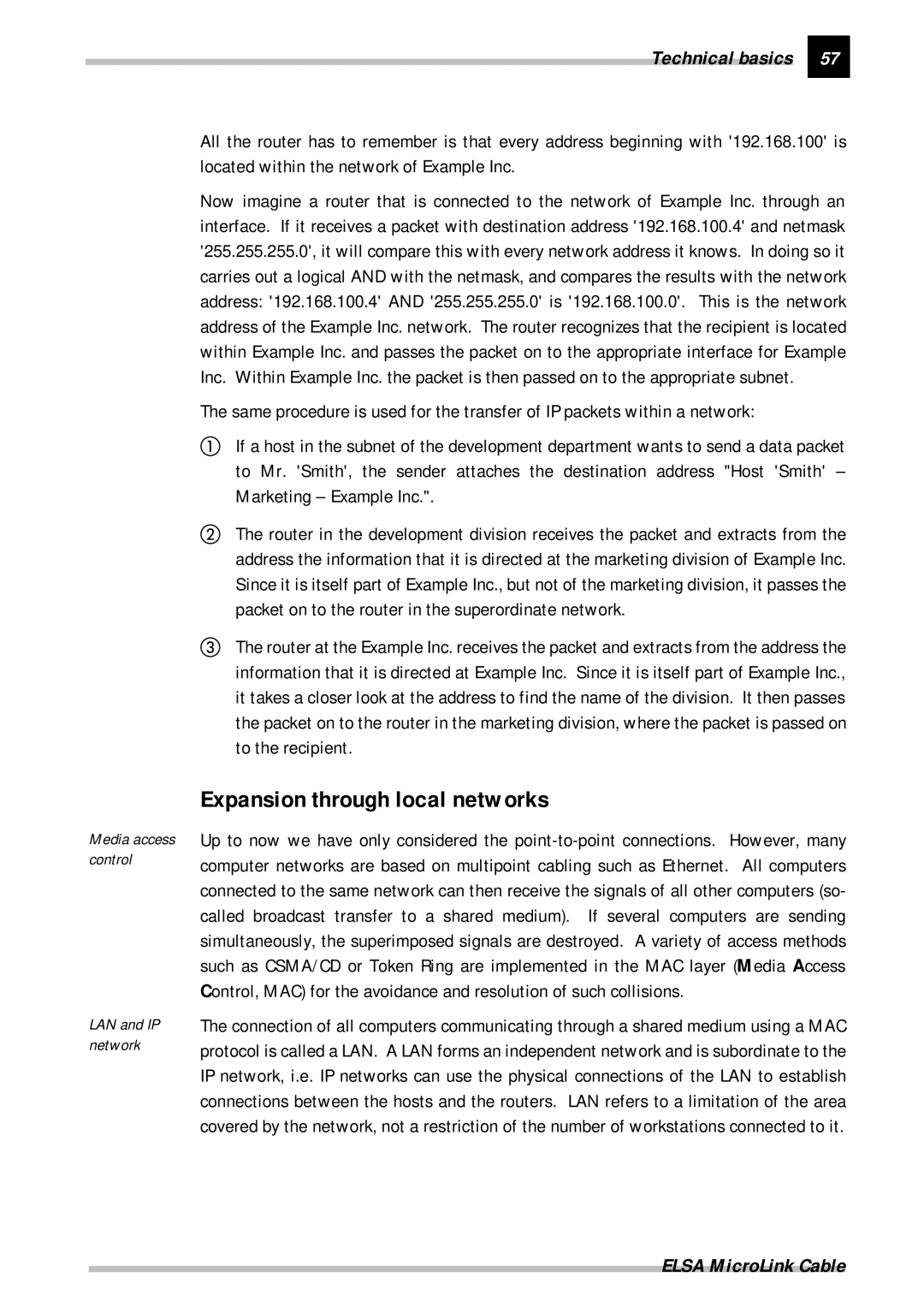 ELSA Cable manual Expansion through local networks 