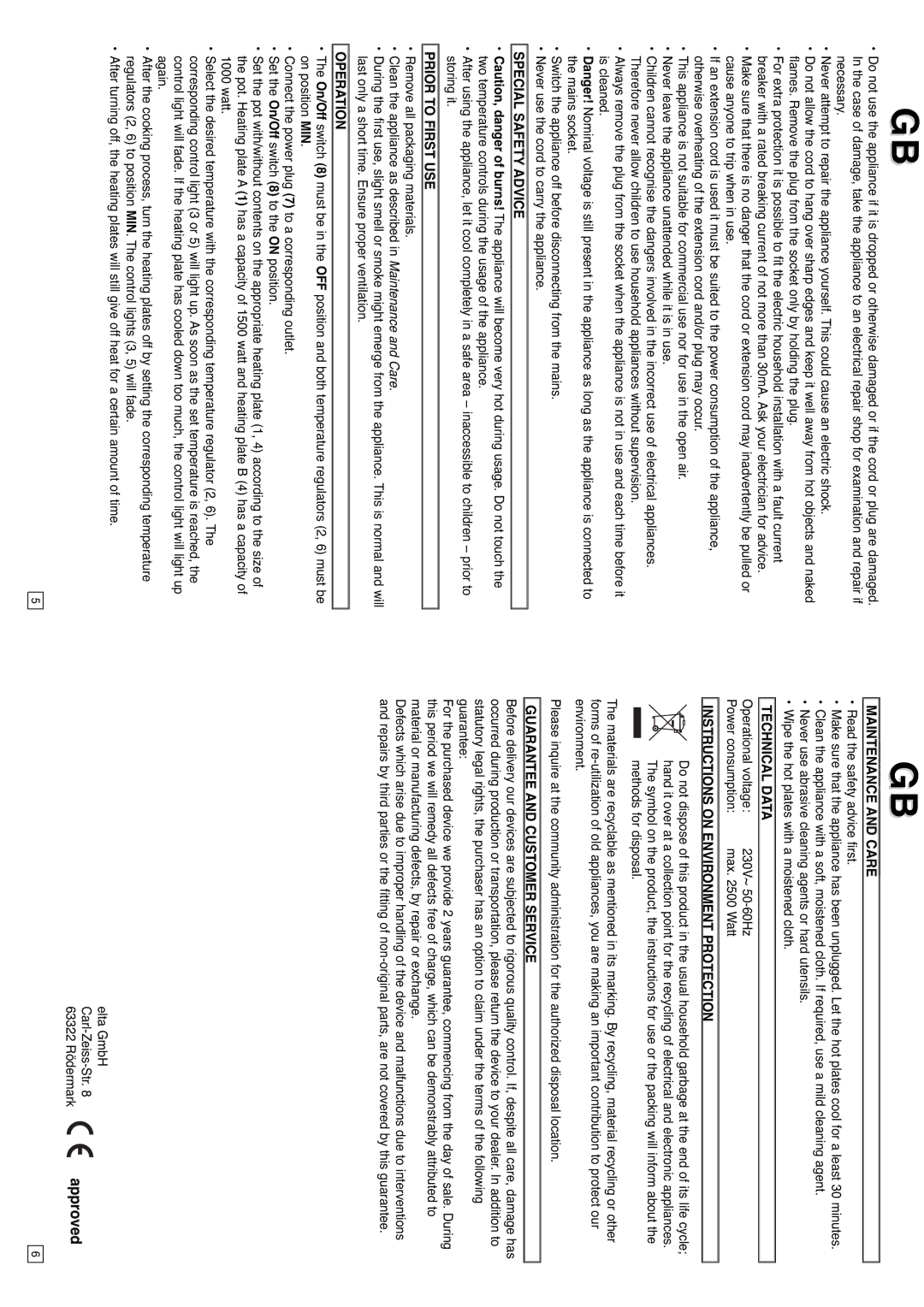 Elta 0608, DK200 instruction manual Instructions on Environment Protection 