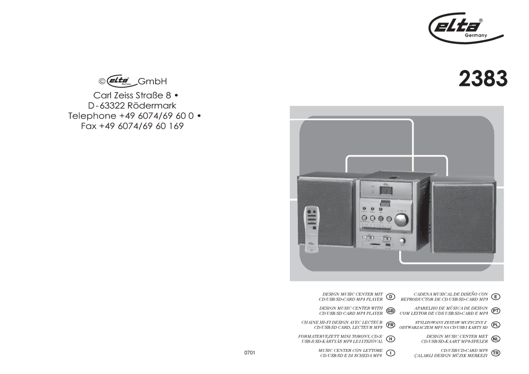 Elta 2383 manual 