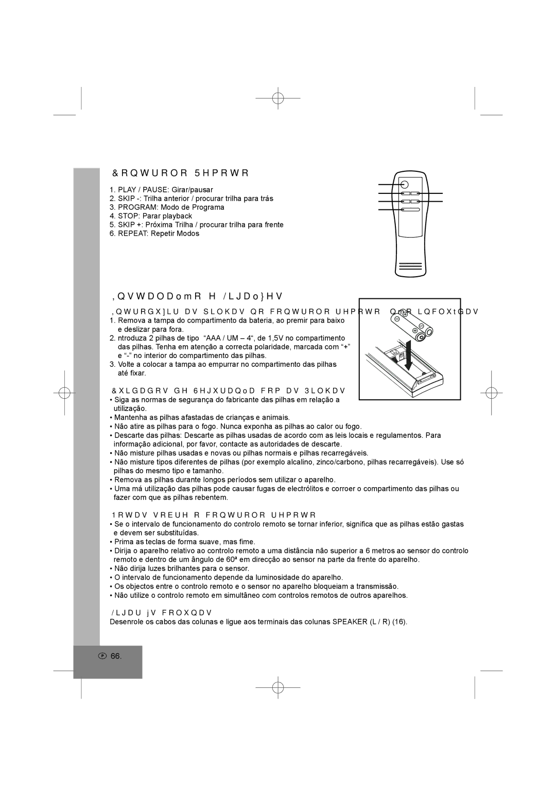 Elta 2402N manual Controlo Remoto, Instalação e Ligações 