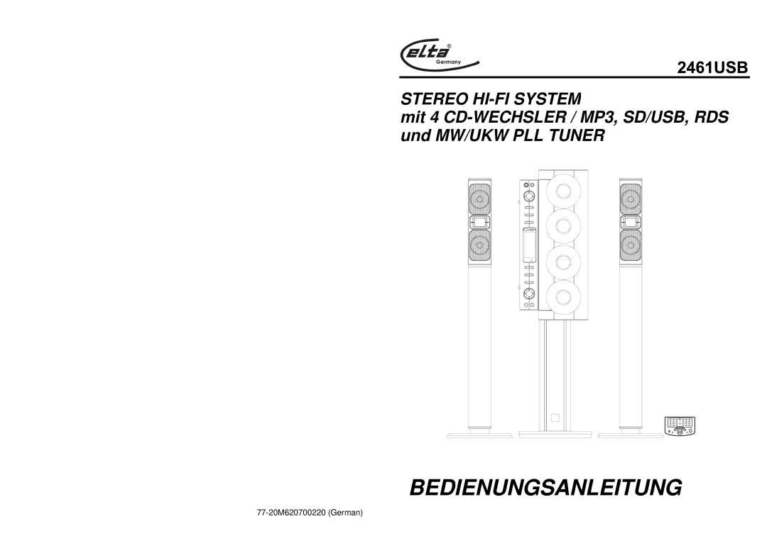 Elta 2461USB manual Bedienungsanleitung 