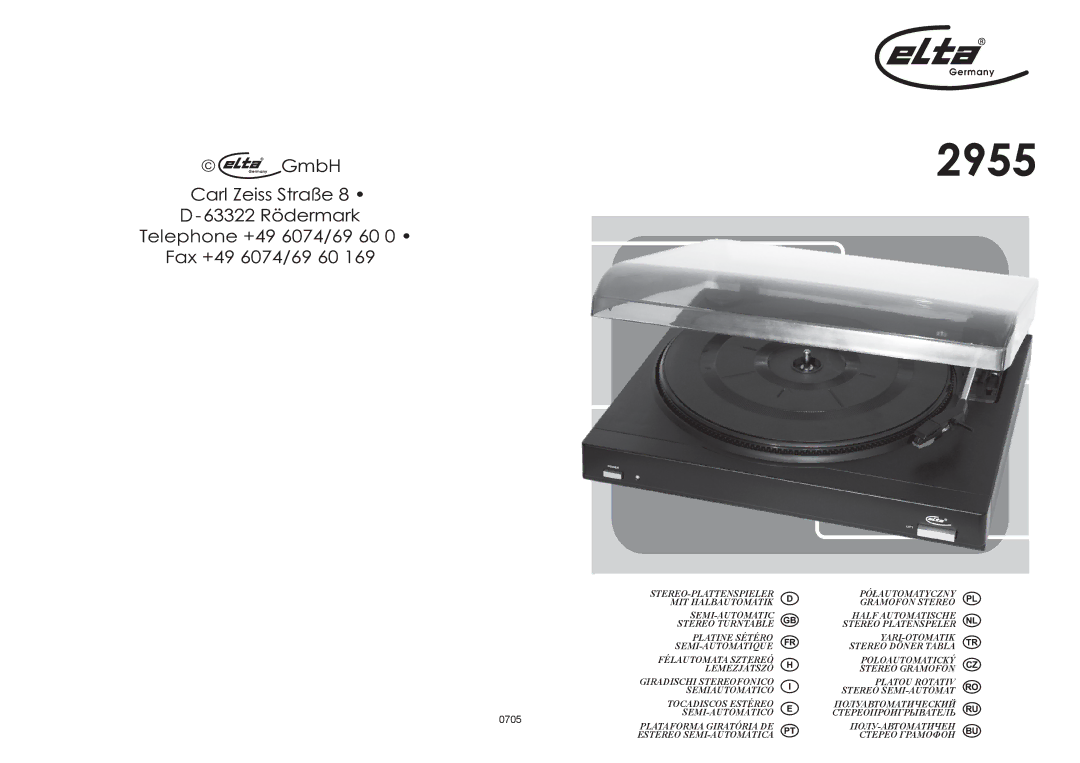 Elta 2955 manual 