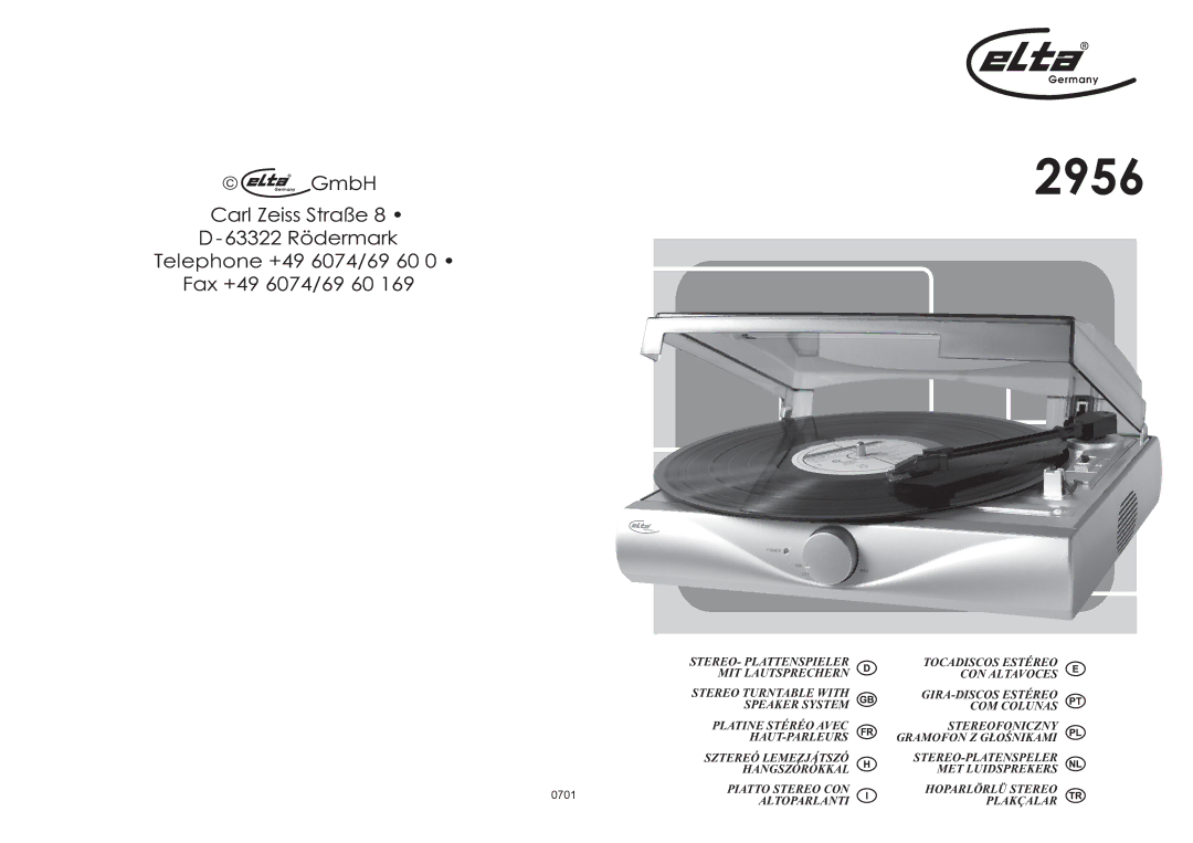 Elta 2956 manual 