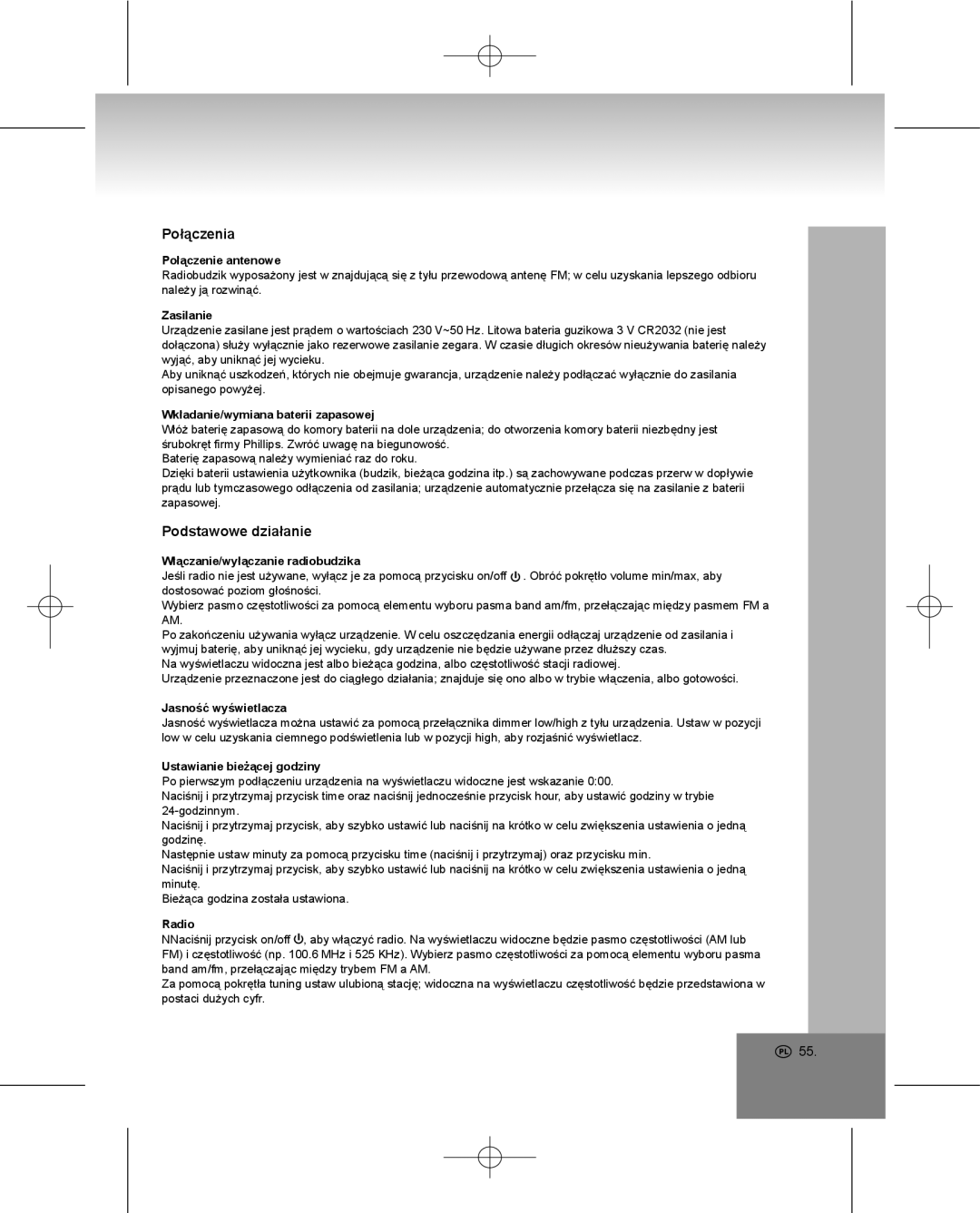 Elta 4224 manual Połączenia, Podstawowe działanie 