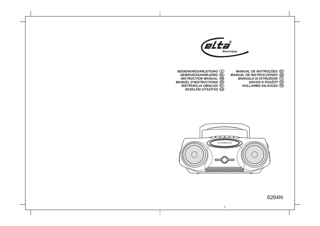 Elta 6264N instruction manual 