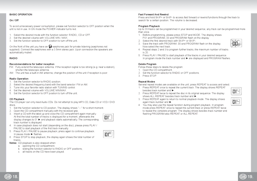 Elta 6688 manual Basic Operation 