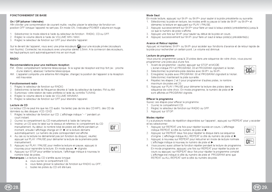 Elta 6688 manual Fonctionnement DE Base 