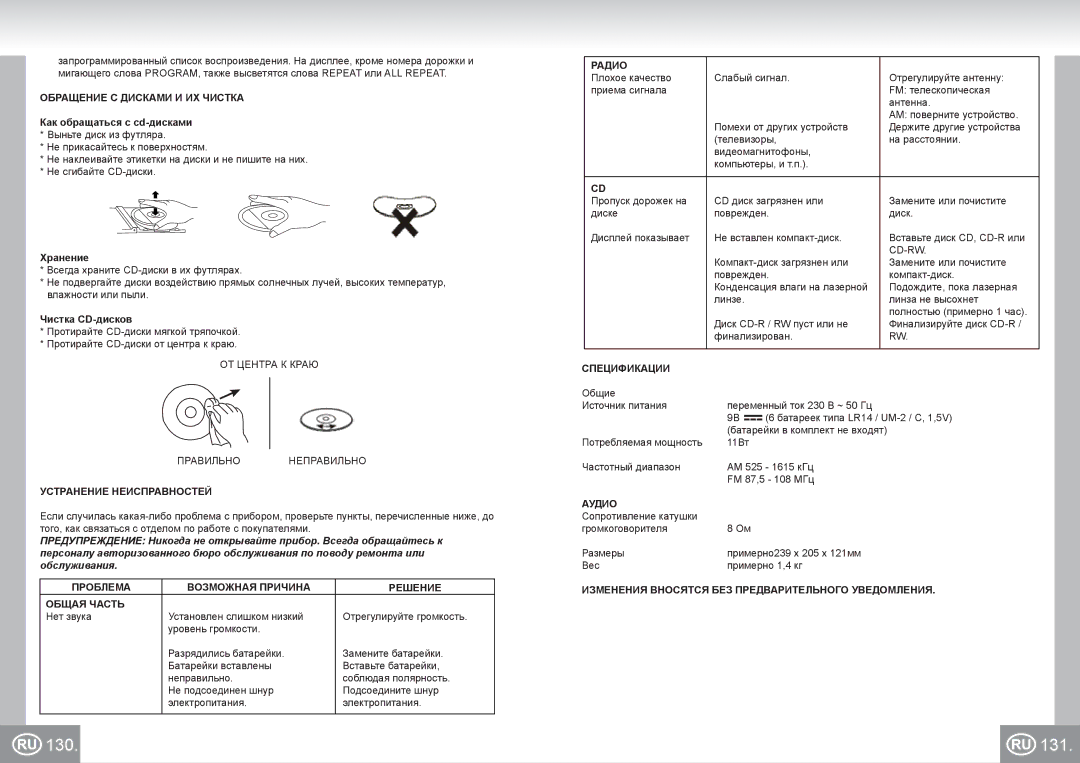 Elta 6688 manual 130 131 