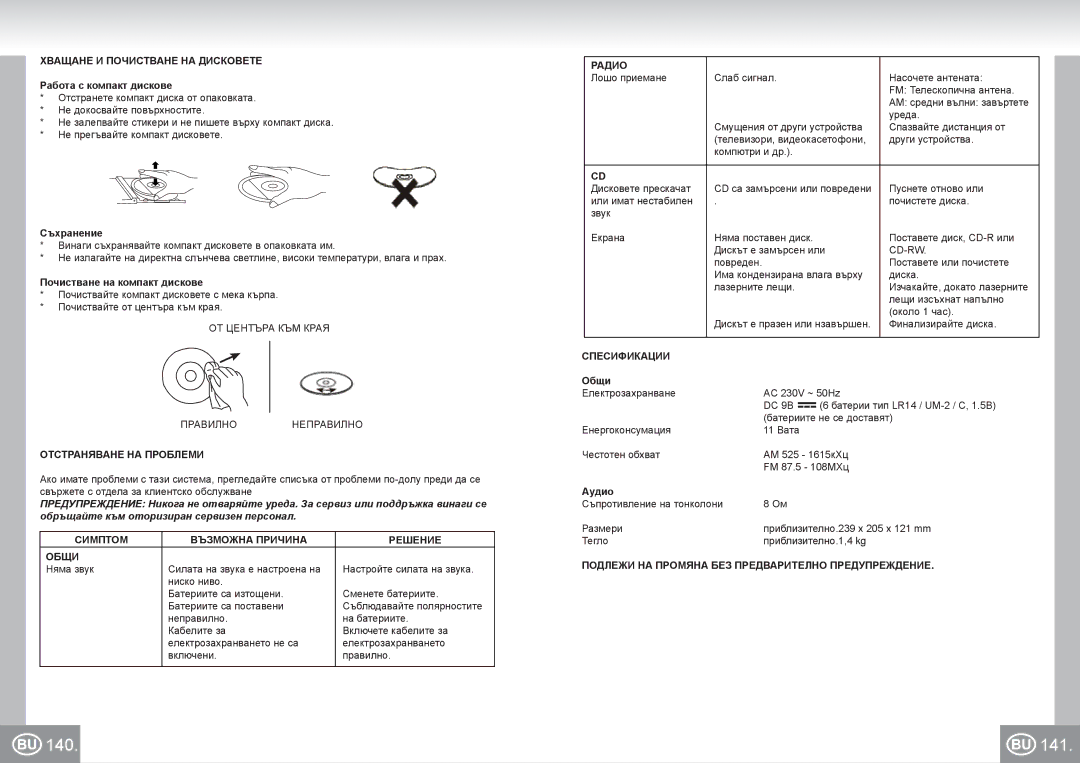 Elta 6688 manual 140 141 