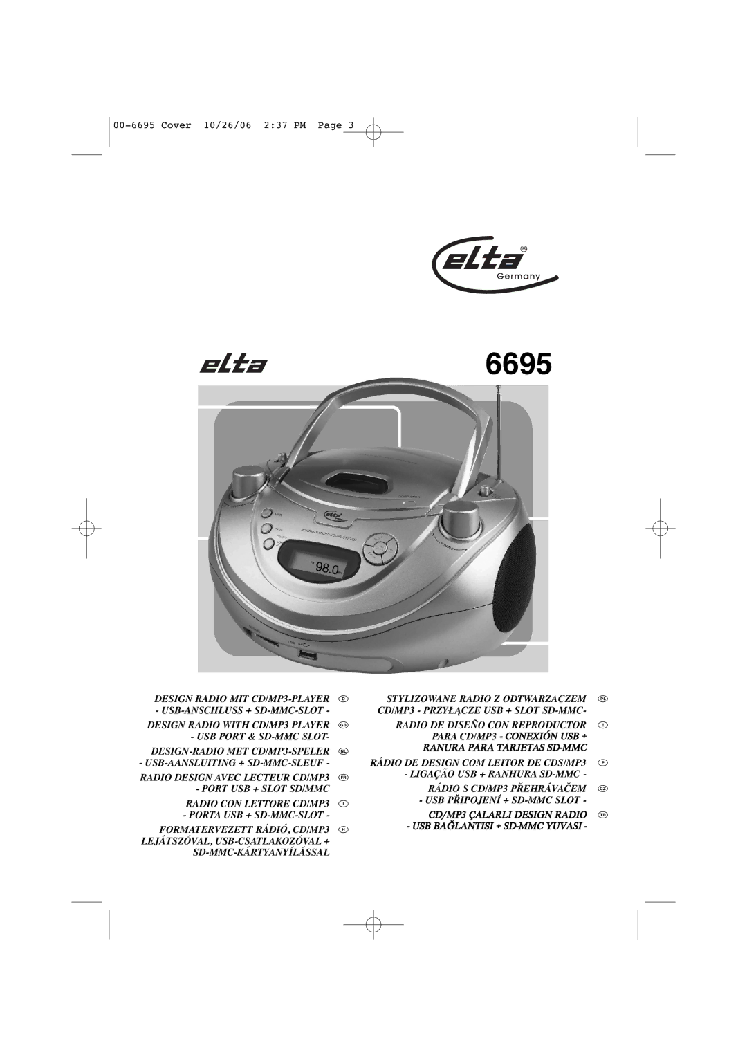 Elta 6695 manual 