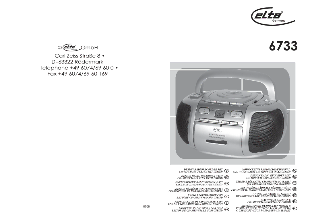 Elta 6733 manual 