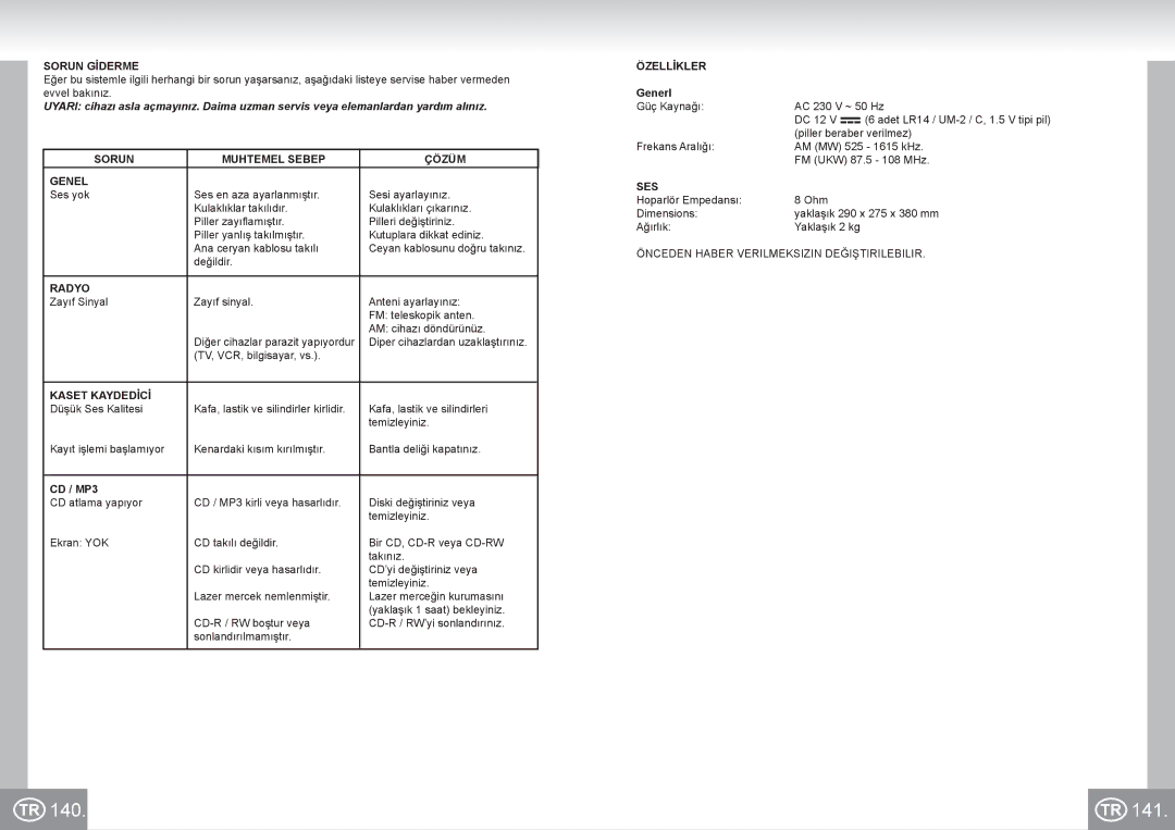 Elta 6733 manual 140 141 