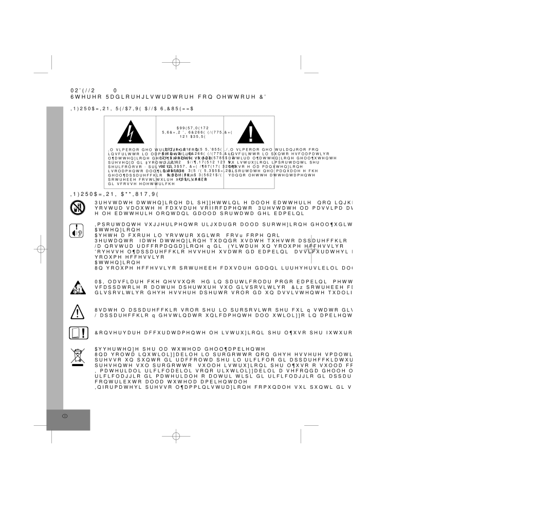 Elta manual Modello 6770M1, Informazioni Aggiuntive, Informazioni Relative Alla Sicurezza 