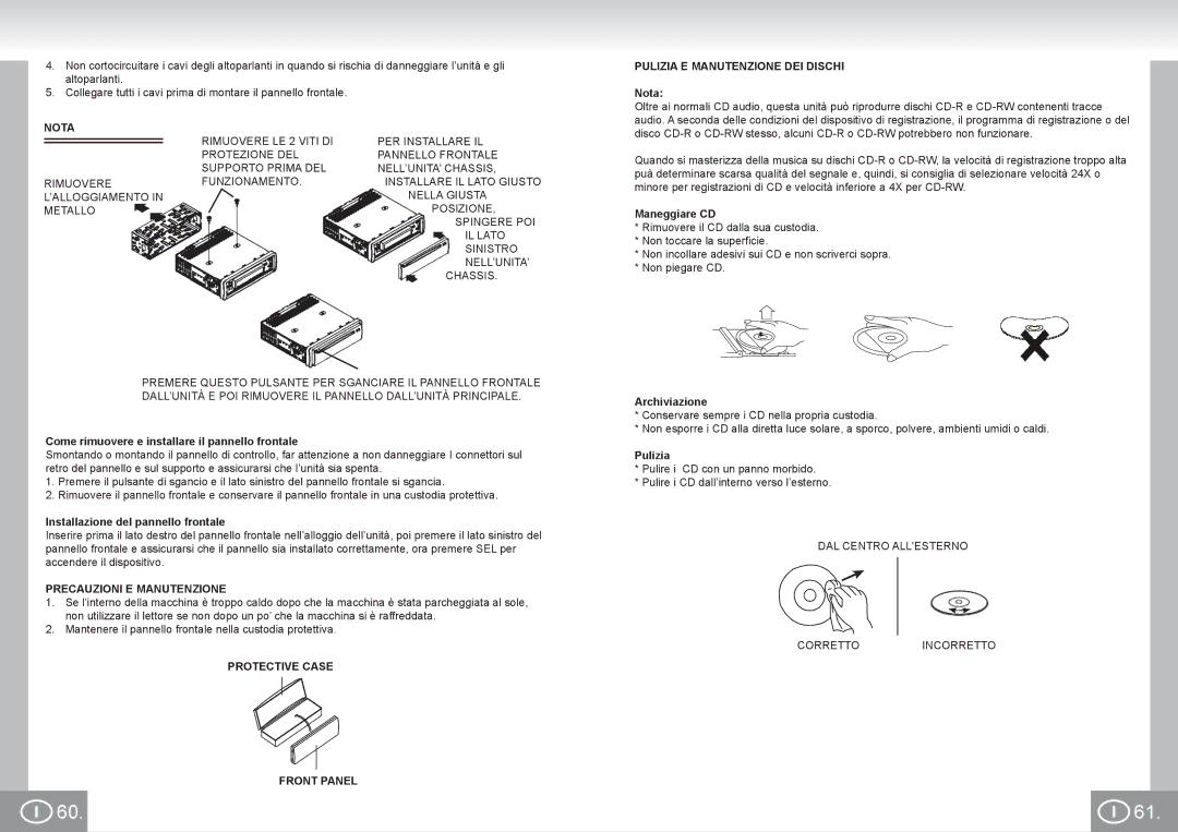 Elta 7537N1 manual Nota, Precauzioni E Manutenzione 