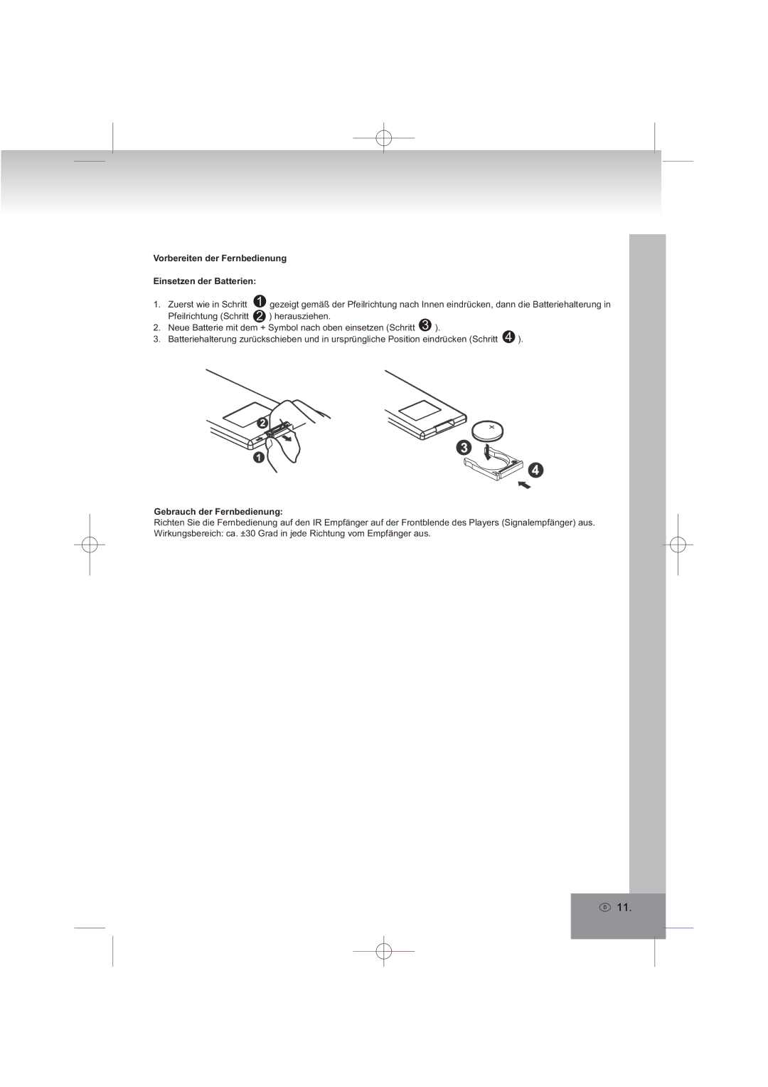 Elta 7553 manual , 9RUEHUHLWHQGHUHUQEHGLHQXQJ LQVHWHQGHU%DWWHULHQ, HeudxfkGhuHuqehglhqxqj 