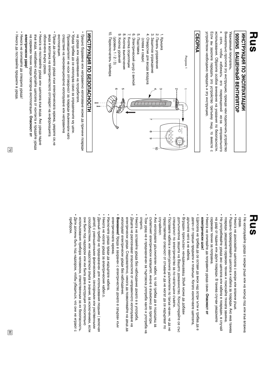 Elta 9095N5 instruction manual Сборка, Инструкция ПО Безопасности 