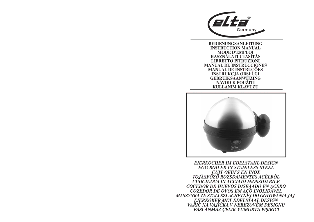 Elta EK111 instruction manual VA¤Iâ NA VAJÍâKA V Nerezovém Designu 