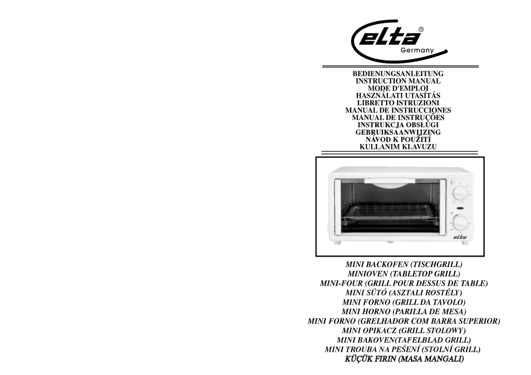 Elta MB111 instruction manual Mini Sütó Asztali Rostély 