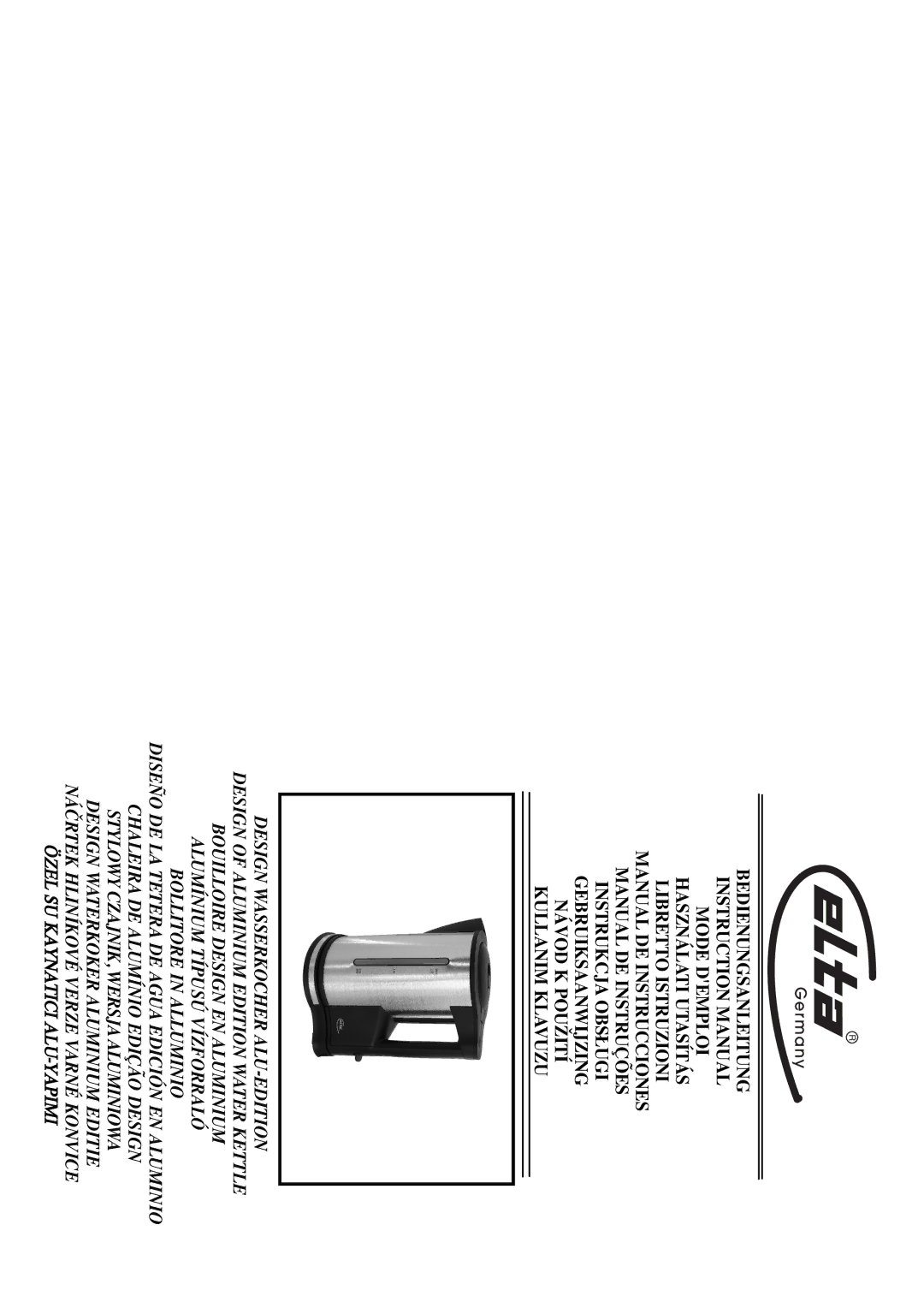 Elta Water Kettle instruction manual 