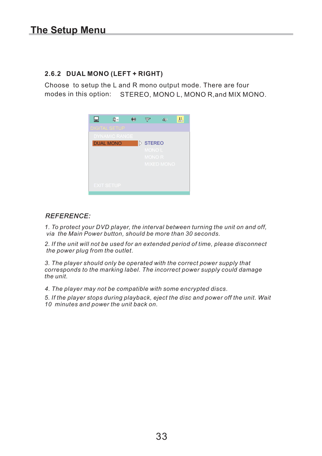 Eltax CV-153, DV-251, DV-252 instruction manual Dual Mono Left + Right, Reference 