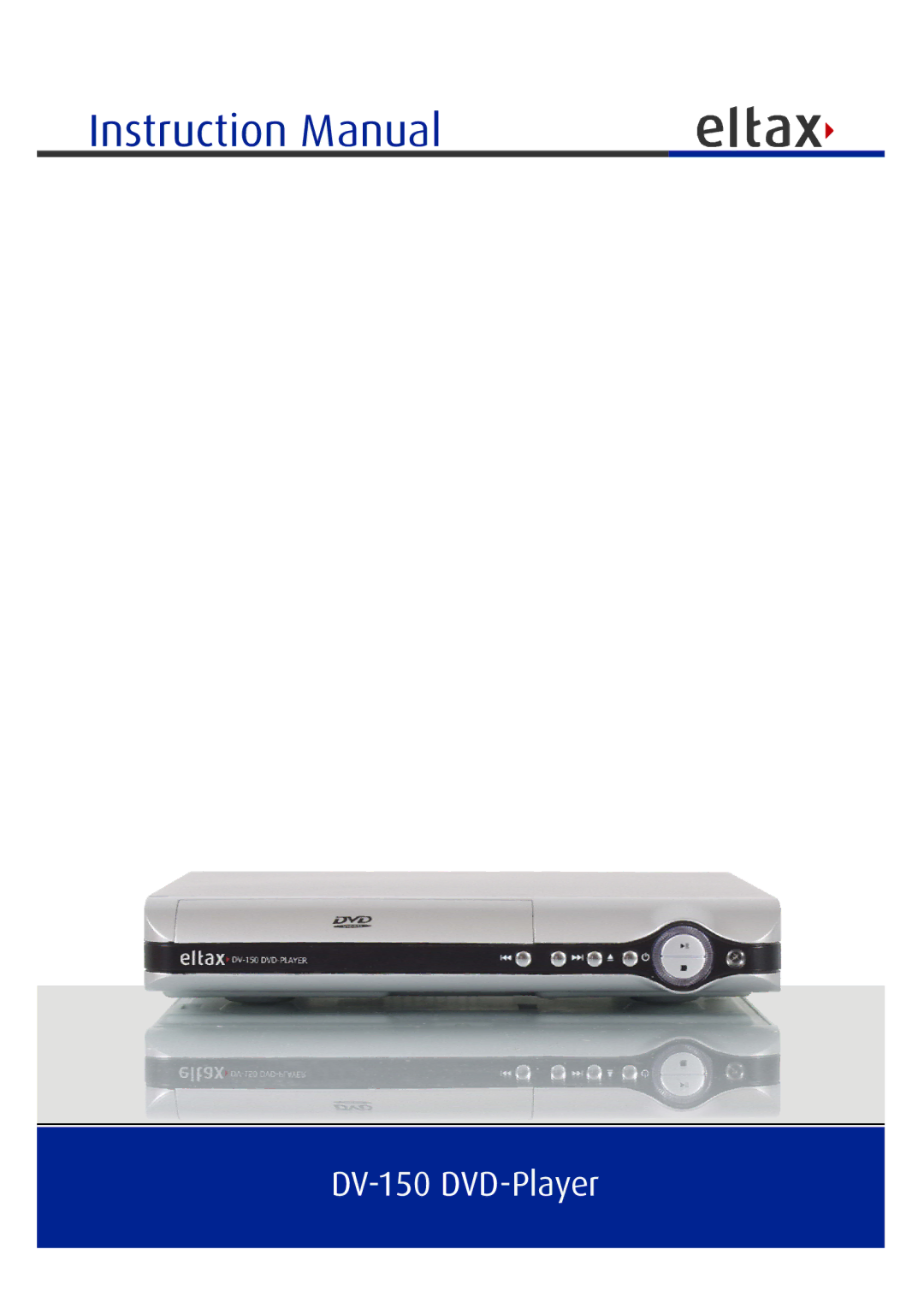 Eltax instruction manual DV-150 DVD-Player 