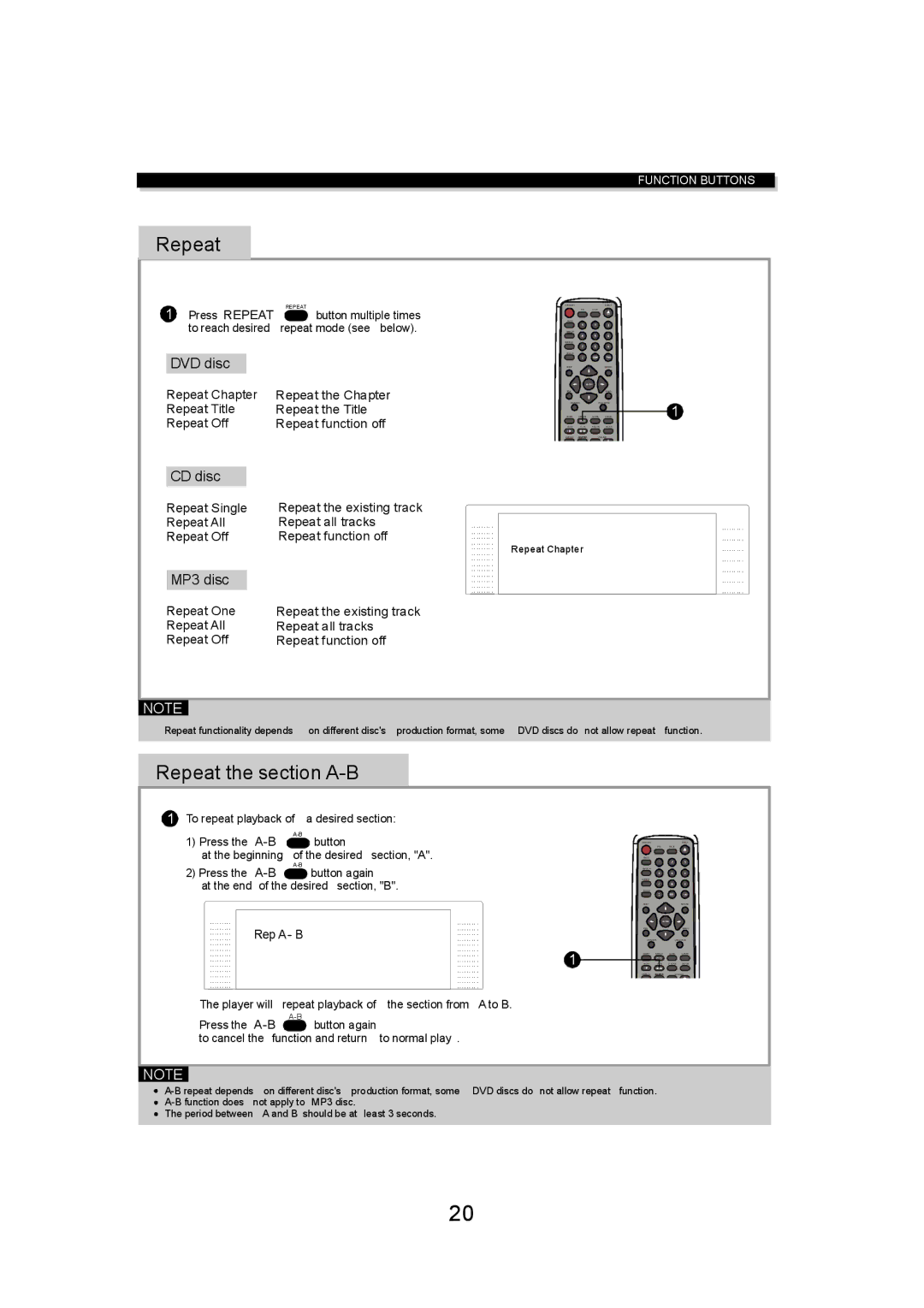 Eltax DV-150 instruction manual Repeat 