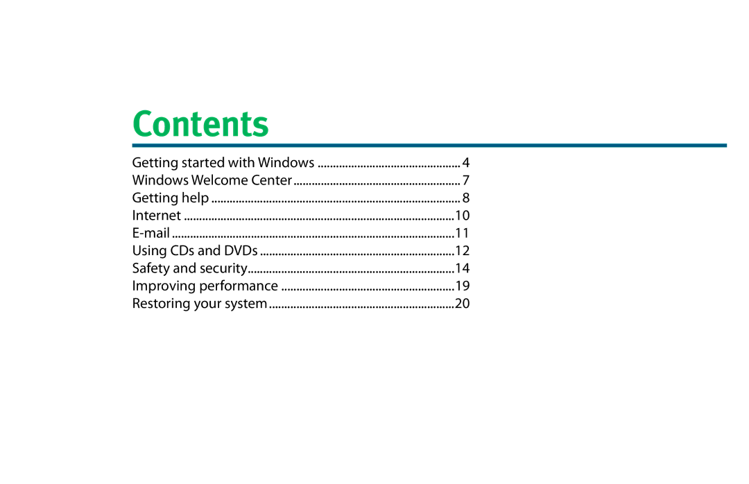 eMachines 8513036 manual Contents 