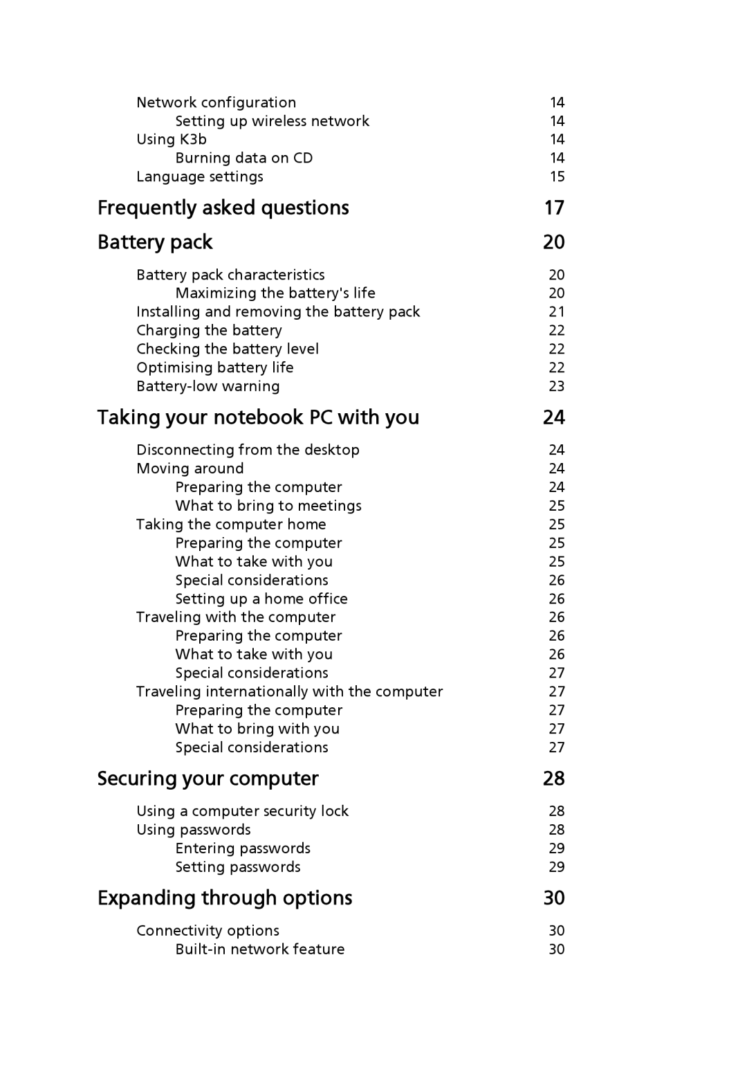 eMachines E510 Series manual Securing your computer 