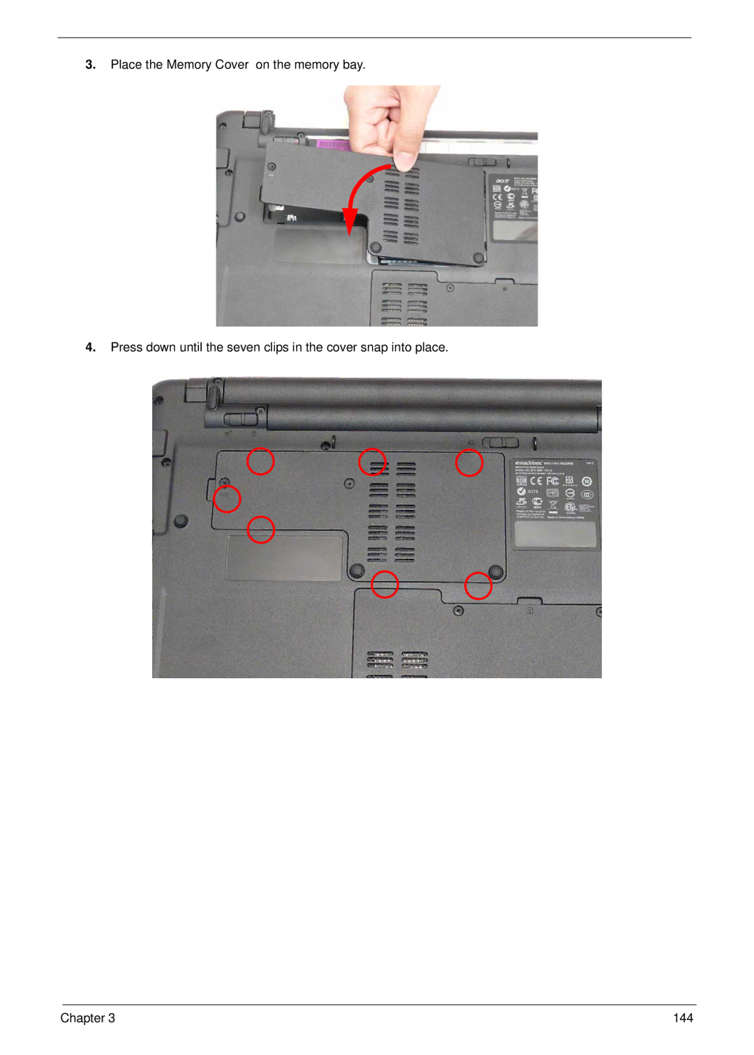 eMachines E628 manual 