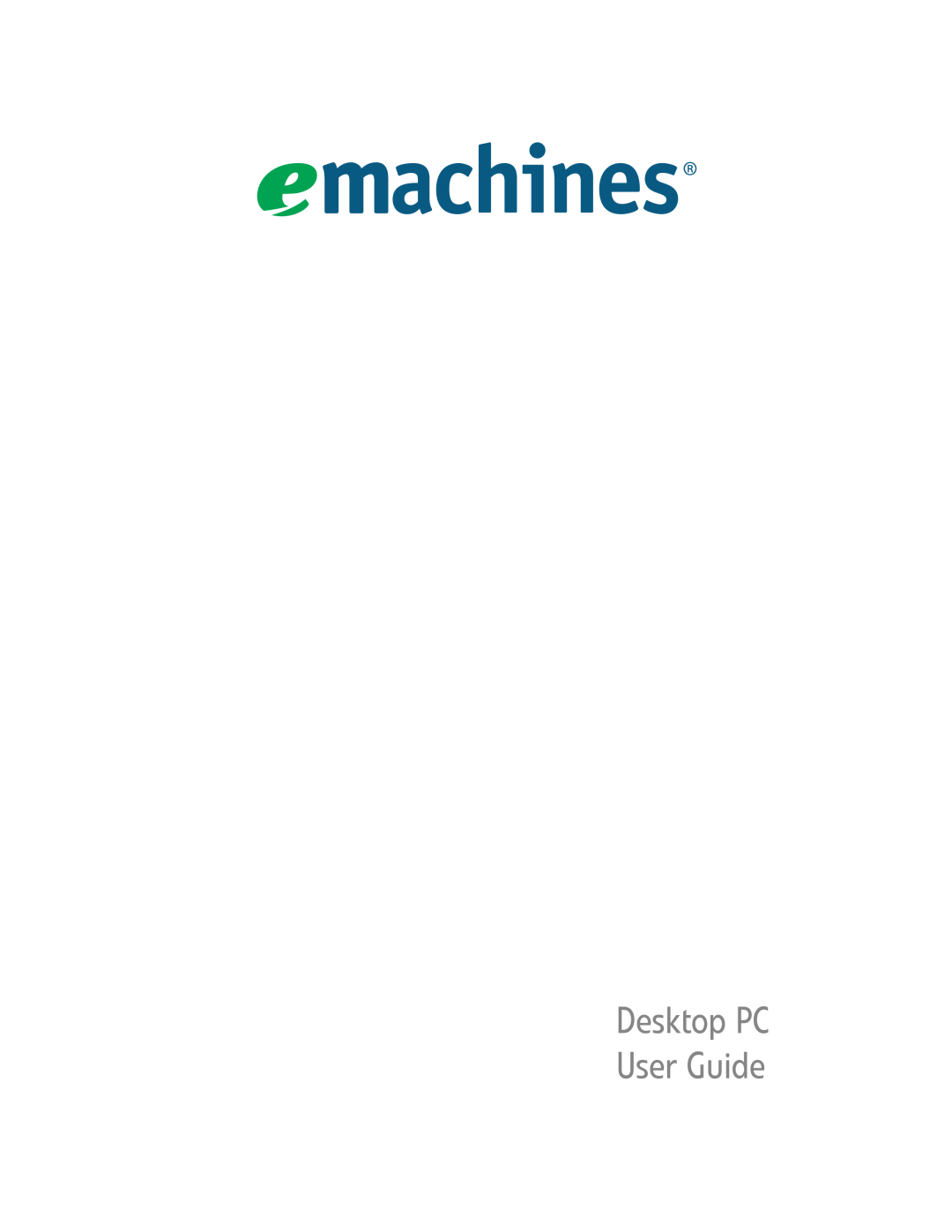 eMachines EL1200 Series manual Desktop PC User Guide 