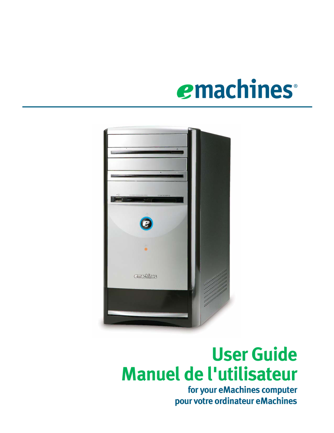 eMachines H3120 manual User Guide Manuel de lutilisateur 